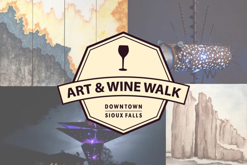 art & wine walk - sticks and steel