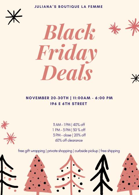 JuLiana's Boutique black friday deals