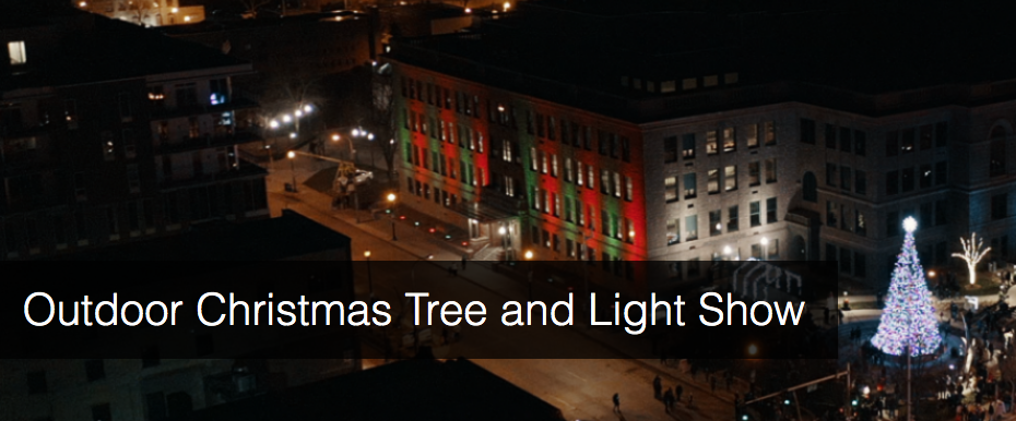 Outdoor Christmas Tree Light Show