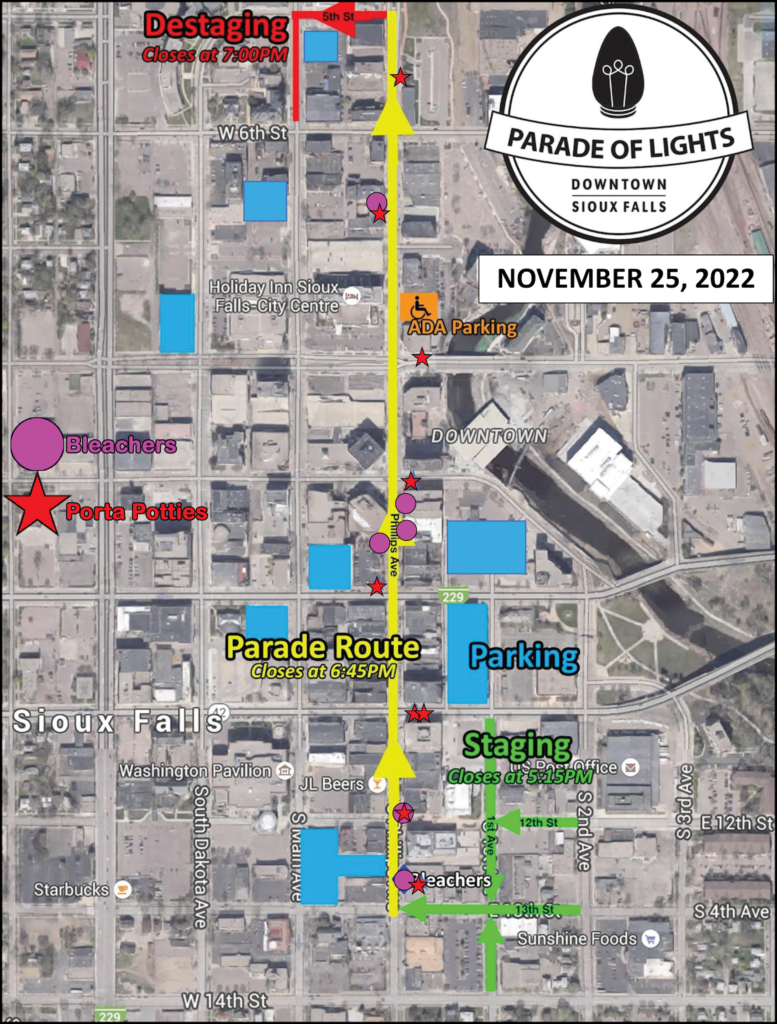 30th Annual Parade of Lights Downtown Sioux Falls